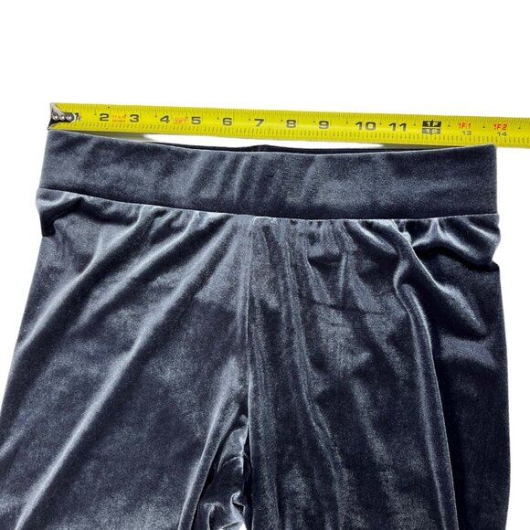 Old Navy Women’s Velour Stretch Charcoal Leggings Elastic Waist Size Medium - Picture 6 of 10
